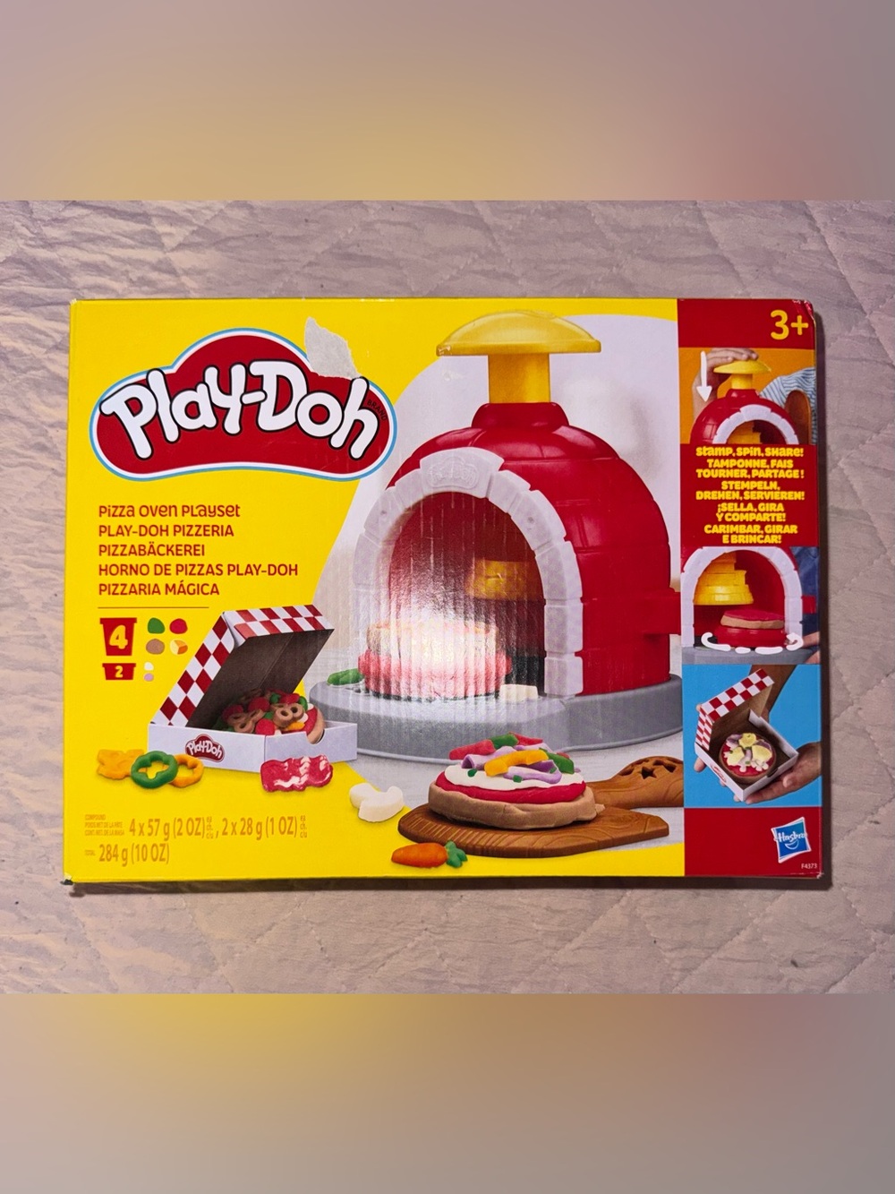 Kids Playdoh Pizza Oven Playset - Red and Yellow Ages 3 and up